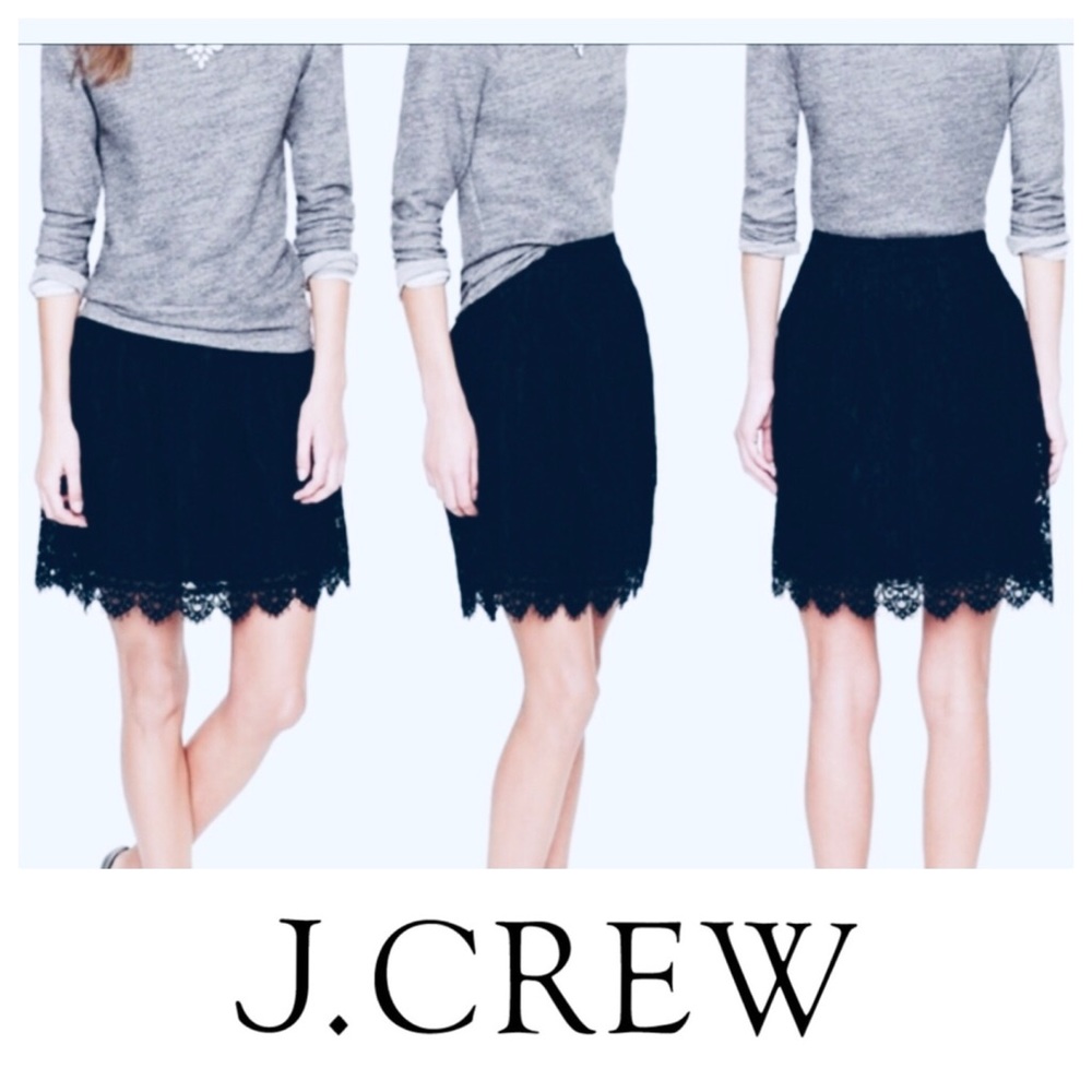 J.Crew Eyelash Lace Skirt, 6